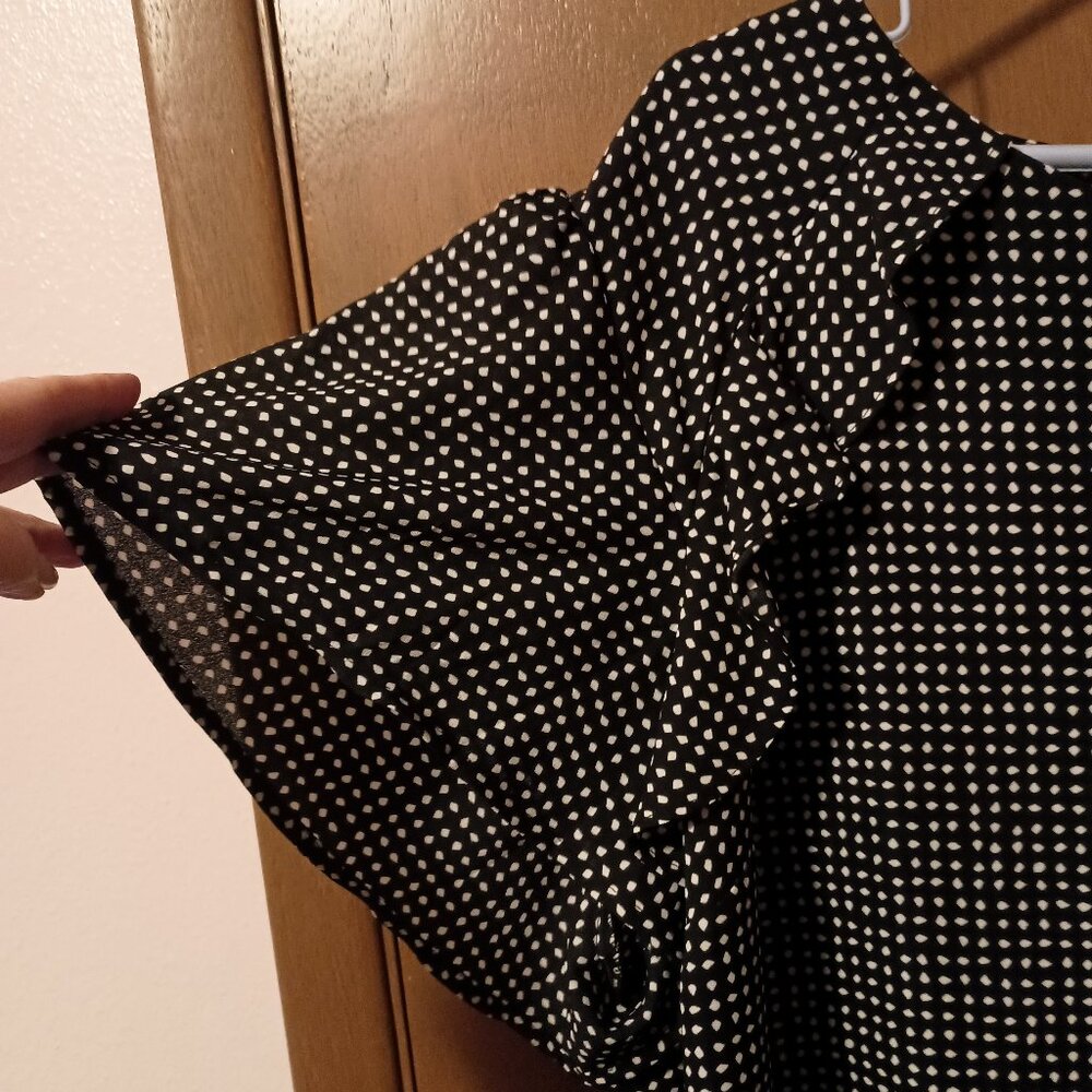 Liz Claiborne Short Sleeve Top with Ruffle - 2X